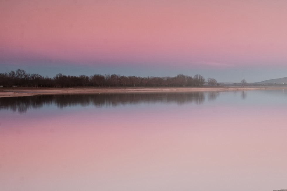 Embalse de Santillana y una larga longitud de onda